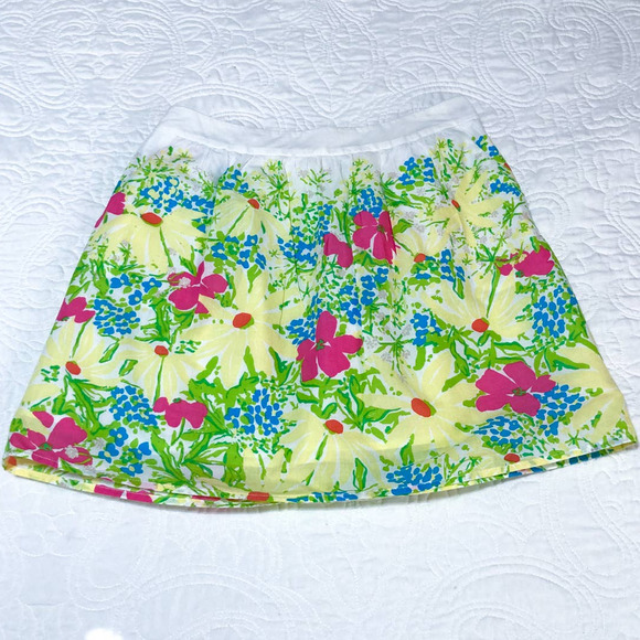 Lilly Pulitzer Whitley Cotton Mini Floral Skirt with pockets Size 2 - Picture 2 of 8